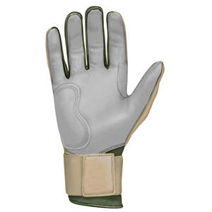 Beige Leather Batting Gloves Right Hand <b>Pull</b> On Closure Durable Training Glove Unisex Adult - Product Image 3