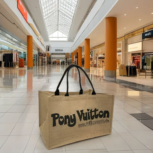 Sacs shopping en jute avec coton intégré pour supermarchés et centres commerciaux - Product Image 1