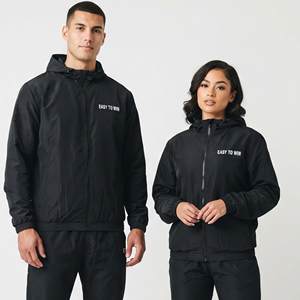 Veste coupe-vent imprimée en gros avec fermeture éclair, à capuche, manches longues, imperméable, pour le camping, vêtement d'hiver léger et coupe-vent - Product Image 1