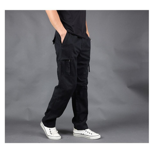 Nuevos Pantalones Cargo para Hombre, Ropa Casual Holgada, Color Gris Sólido, Multifuncionales, Pantalones Deportivos Negros, Pantalones Casuales de Algodón para Hombre 2026 - Product Image 6