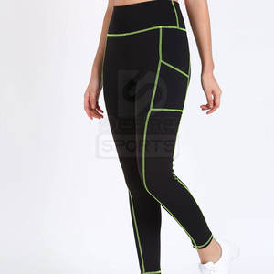 Leggings de sport pour femme, nouvelle conception personnalisée, taille mi-haute, respirants, séchage rapide, écologiques, tricotés sans couture - Product Image 5