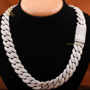 Cadena de Diamantes Moissanite Estilo Hip Hop, Collar con Alto Brillo, Joyería de Estilo Urbano, Pieza de Lujo Unisex - Product Image 3