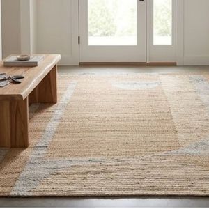 Top Quality Indian Manufacturer Modern Abstract Area <b>Rug</b> Rectangle Beige Jute Flat Weave Eco Friendly Living Room Use - Product Image 3