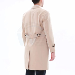Manteau trench-coat de haute qualité pour homme, élégant, long, résistant à l'eau, vêtement d'extérieur pour l'hiver, pour un usage quotidien décontracté - Product Image 4