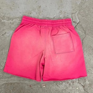 Shorts de sport personnalisés pour hommes, délavés à l'acide, de haute qualité, style vintage usé, taille basse, en toile de coton délavée par le soleil, OEM - Product Image 3
