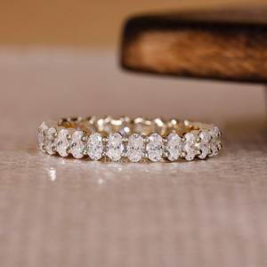 MAISHA DIAM JEWELRY แหวนเพชรทรงคลาสสิค 0.50 กะรัต รูปทรงเรเดียนท์ ไดมอนด์เพาะเลี้ยงในห้องปฏิบัติการ ชุบทองคำขาว 18K สีเหลืองโรสโกลด์ สำหรับผู้หญิง แหวนหมั้น แหวนแต่งงาน - Product Image 6