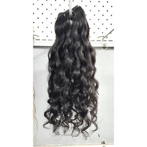 CABELLO VIRGEN ONDULADO SIN PROCESAR CON CUTÍCULAS ALINEADAS PLUS 13 por 6 TRAMAS DE CABELLO ONDULADO CON ENCAJE FRONTAL TRANSPARENTE - Product Image 6