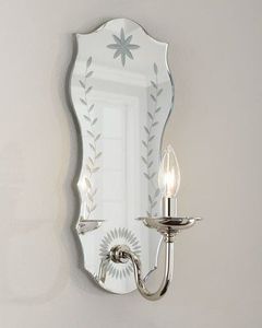 Venetian Baroque Luxury <b>Wall</b> <b>Sconce</b> | Elegant Antique Style Handmade Decorative Lighting Ornate Carved Details Wedding Diwali - Product Image 1
