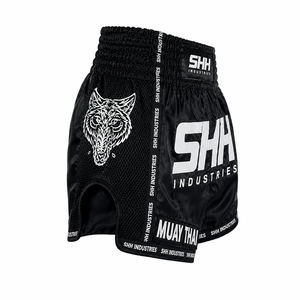 SHH Custom Muay Thai Shorts Men Boxing Kickboxing Fight Shorts Satin Training Wear Custom Logo OEM ODM Wholesale Sportswear - Product Image 3