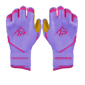 Gants de frappe de baseball professionnels Ironpeak Sports, ambidextres, fermeture auto-agrippante, respirants, légers, en cuir souple de qualité supérieure - Product Image 1