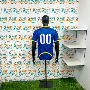 Maillot de football pour homme, prix bas, meilleur style, fabrication en usine, meilleure qualité, logo personnalisé, col en V, pour adultes - Product Image 3