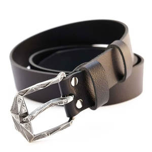 Cinturón de Cuero de Grano Completo Económico Nuevo a Precio Mayorista con Hebilla Resistente, Cinturón de Cuero Casual - Product Image 3