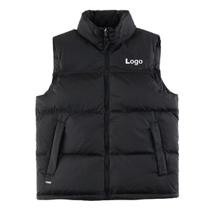 Gilet matelassé tendance classique hiver 2025, imperméable, respirant, écologique, de haute qualité, 100 % polyester, service OEM pour hommes - Product Image 3