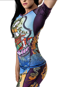 Womens Long Sleeve Rash Guard UV Protection Swimwear Quick Dry <b>Surf</b> for Swimming Diving Snorkeling Womens Long Sleeve Rash Guard - Product Image 3