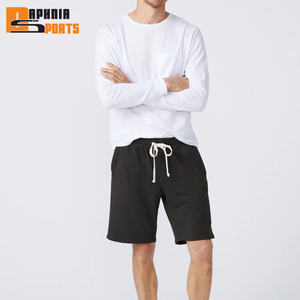 Pantalones Cortos Deportivos de Lona 100% Algodón para Hombre, Largos hasta la Rodilla, Casuales, para Correr, con Cintura Elástica, Personalizables, de Secado Rápido, Estilo Urbano - Product Image 3