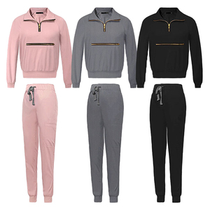 ชุดเสื้อสเวตเชิ้ตครึ่งซิปแบบลำลองสำหรับผู้หญิงไซส์ใหญ่ ผ้าฝ้ายพิมพ์ลาย 100% ระบายอากาศได้ดี แห้งเร็ว เหมาะสำหรับฤดูหนาว - Product Image 6