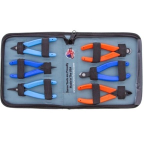 Xuron Tools 6 Piece Jewelry <b>Pliers</b> <b>Set</b> Pink Handle Made In Usa For Diy Jewelry Making - Product Image 4