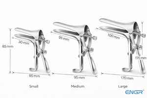 Spéculum vaginal Sakurai en acier inoxydable, instrument chirurgical gynécologique pour l'inspection vaginale - Product Image 5