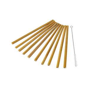 Pailles en bambou naturel de qualité supérieure, vente en gros, écologiques, réutilisables, longues, jetables, pour l'exportation - Product Image 4