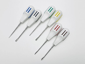 Juego de Elevadores de Raíces de Plástico Blanco para Cirugía Oral Dental, Herramientas para Extracción de Dientes y Luxación de Raíces de Altomme Instruments - Product Image 3