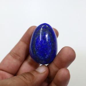 Œuf en lapis-lazuli naturel poli, pierre de cristal bleu profond, marque PANJSHIR GEMS INTERNATIONAL, décoration d'intérieur, 1 pièce MOQ - Product Image 5