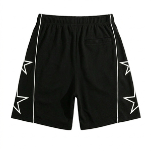 2026 Hotselling High Quality Custom 100% Cotton Vintage Solid Color Breathable Double <b>Layer</b> Mesh Shorts for Men - Product Image 3
