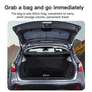 Écran de projection portable de 120 pouces, facile à installer, 16:9, pliable, pour l'extérieur, support en tissu polyester, aluminium léger haute résistance - Product Image 2