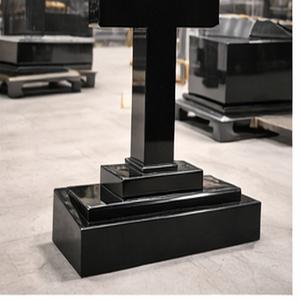 Absolute Black Premium Modern Polished Big Slab Granite Monuments Tombstones <b>Memorials</b> Thick Tiles - Product Image 5
