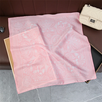 70*70cm kare ipek eşarp kadınlar için moda bayanlar saten boyun saç kravat Bandana kadın fular plaj Stoles başörtüsü eşarp