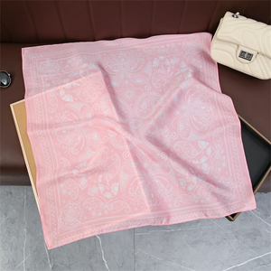 70*70cm Square <b>Silk</b> <b>Scarf</b> <b>Women</b> Fashion Satin Dot Multi-Functional Neck Hair Tie Bandana Hijab <b>Scarves</b> - Product Image 4