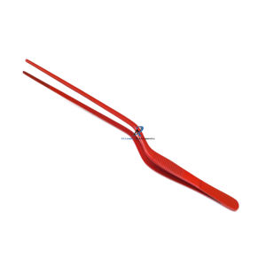 Pince de cuisine professionnelle 20 cm (8 pouces) noire mate, antiadhésive, en acier inoxydable, pour assietter les plats, la cuisine et le barbecue, outil de précision culinaire - Product Image 5