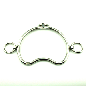 Bocado de caballo OEM de acero inoxidable con revestimiento de plasma azul arcoíris, con mejillas completas, para carreras de caballos, equipo ecuestre, proveedor personalizado - Product Image 4