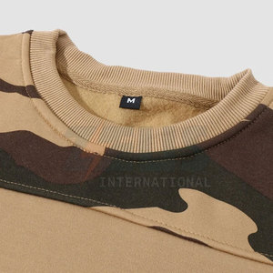 Wholesale Custom Logo Printed <b>Men</b> Sweatshirts Cotton Blended Loose Crew Neck Oversize <b>Pullover</b> - Product Image 3