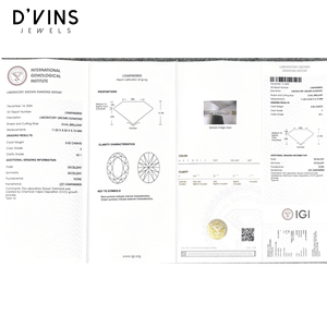 เพชร D'vins Jewels รูปไข่ 3.02 กะรัต สี D ความสะอาด VS1 เพชร CVD ที่เพาะเลี้ยงในห้องปฏิบัติการ สำหรับทำเครื่องประดับ - Product Image 5