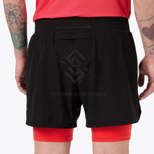 OEM Services Reasonable Price Solid Casual <b>Mid</b> Waist Double <b>Layer</b> Shorts for Men Custom Design Eco-Friendly Quick Dry - Product Image 6