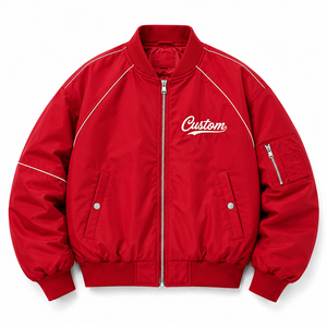 Wholesale Men's Premium Bomber <b>Jacket</b> Durable Lightweight Outerwear for Fashion and Casual Use - Product Image 6