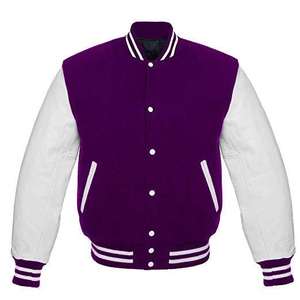Veste de sport rose pour homme, manches blanches, col rabattu, fermeture à boutons, couleur unie, vêtement décontracté pour l'automne - Product Image 3