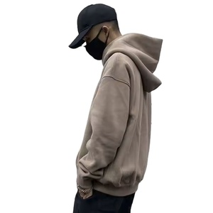 Sweat à capuche en polaire polyester/coton pour homme, streetwear, pull-over, écologique, séchage rapide, respirant, personnalisable - Product Image 2
