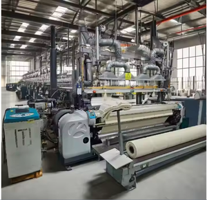 High Quality Industrial <b>Weaving</b> Machine Rapier <b>Loom</b> Fabric <b>Weaving</b> Equipment with Motor Factory Price - Product Image 2