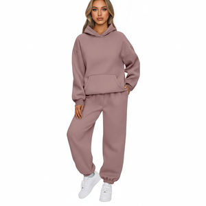 Chándal Deportivo Transpirable de Invierno para Mujer, Estilo Vintage, con Cierre de Cordón, Color Liso, Talla Grande para Damas Adultas - Product Image 1