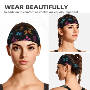 Accesorios para el Cabello a la Moda, Diademas Deportivas de Tela de Poliéster con Diseño Sublimado - Product Image 6