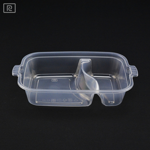 Riiqi Durable Écologique PP En Plastique Boîte De Repas Pique-Nique À Emporter Rectangulaire Simple Compartiment Déjeuner Conteneur 0-1L Simple Alimentaire - Product Image 2