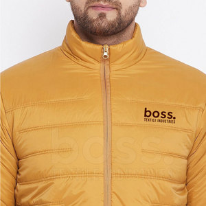 Chaqueta de Invierno Acolchada para Hombre, con Cuello Alto y Logotipo Frontal, de Lona de Alta Calidad, MOQ Bajo, Nueva Llegada - Product Image 6