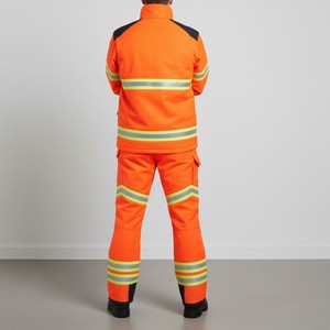 Overol de Seguridad Reflectante con Protección Corporal Completa para Equipos de Construcción Vial y Control de Tráfico - Product Image 2