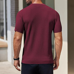 Camiseta de Algodón Roja para Hombre, Personalizada al por Mayor, Camisetas Verdes para Hombre, Camiseta de Algodón Lisa de Alta Calidad para Hombre con Logotipo Impreso - Product Image 4