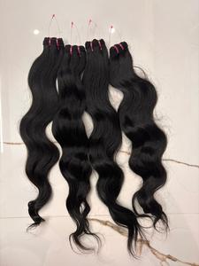 มัดผมมนุษย์คลื่นธรรมชาติที่ยังไม่ได้แปรรูป | ผมต่อแบบ Remy บริสุทธิ์100% - Product Image 4