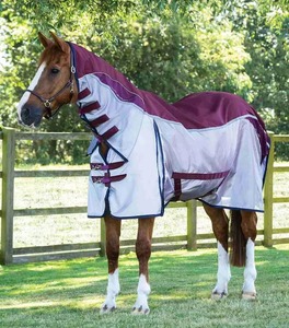 2026 High Breathable Summer Luxury Horse Fly <b>Sheet</b> Turnout Rug Black Lightweight Waterproof 4 Leg Straps Large Tail Flap Premium - Product Image 2