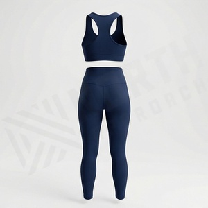 Ensembles de yoga et de fitness pour femmes, tenues de sport deux pièces en spandex et nylon, vêtements de sport sans couture pour femmes, vêtements de sport actifs, ensembles de survêtements - Product Image 2