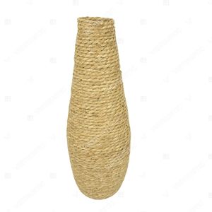 Vietrustic Handmade <b>Stitching</b> Table Vase <b>Gift</b> Water Hyacinth Vase Table Jar Holder Plant Vase - Product Image 3