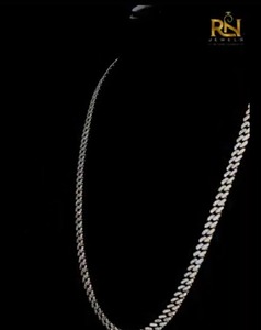 สร้อยคอแบบ Cuban Link เพชรเพาะเลี้ยงในห้องปฏิบัติการ ทองแท้ 9K 14K 18K หรูหรา ทรงเหลี่ยมเจียระไนอย่างประณีต เครื่องประดับชั้นดี ความยาวตามสั่ง ขายส่ง - Product Image 4